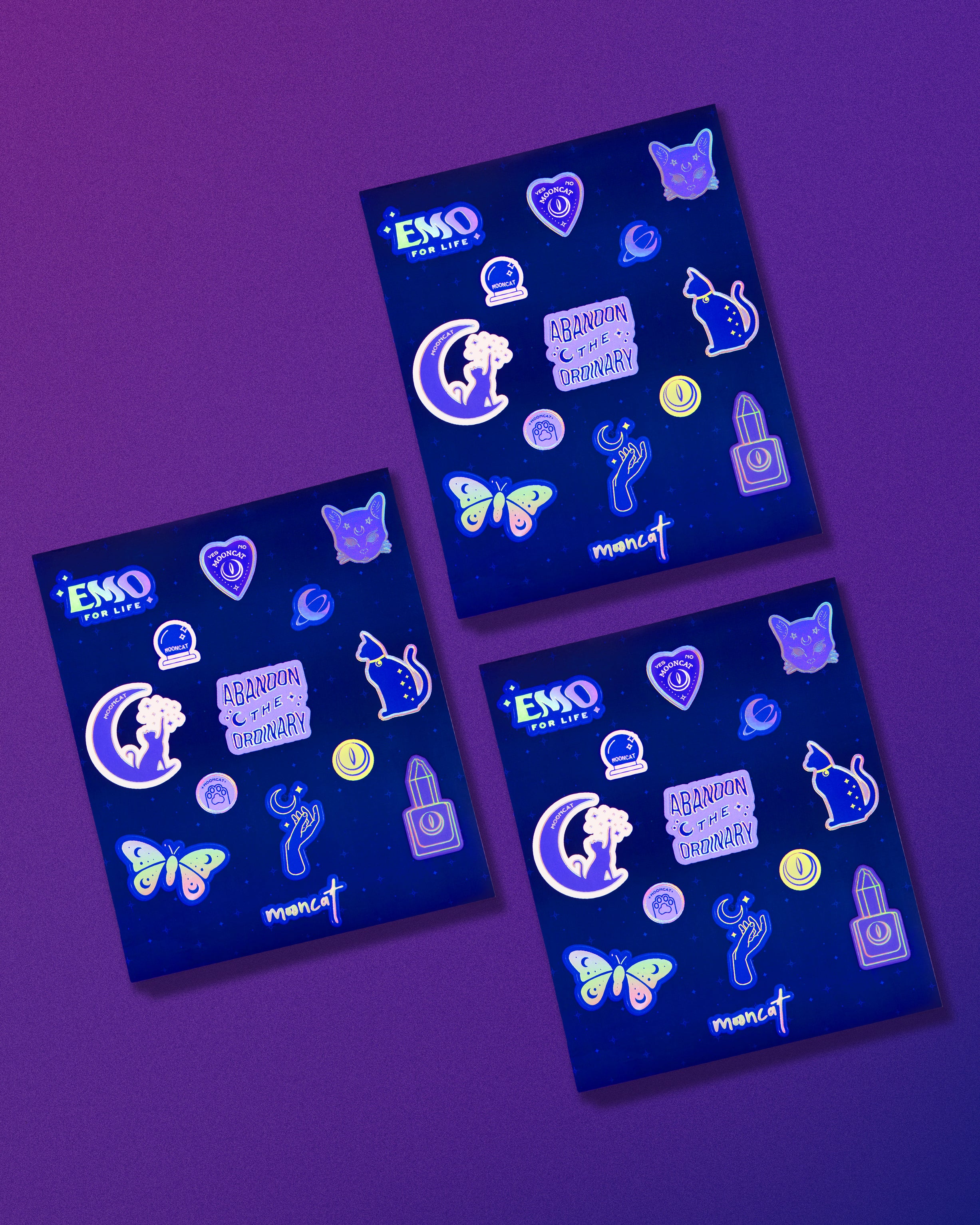 Mooncat Galaxy Sticker Pack - Image 2