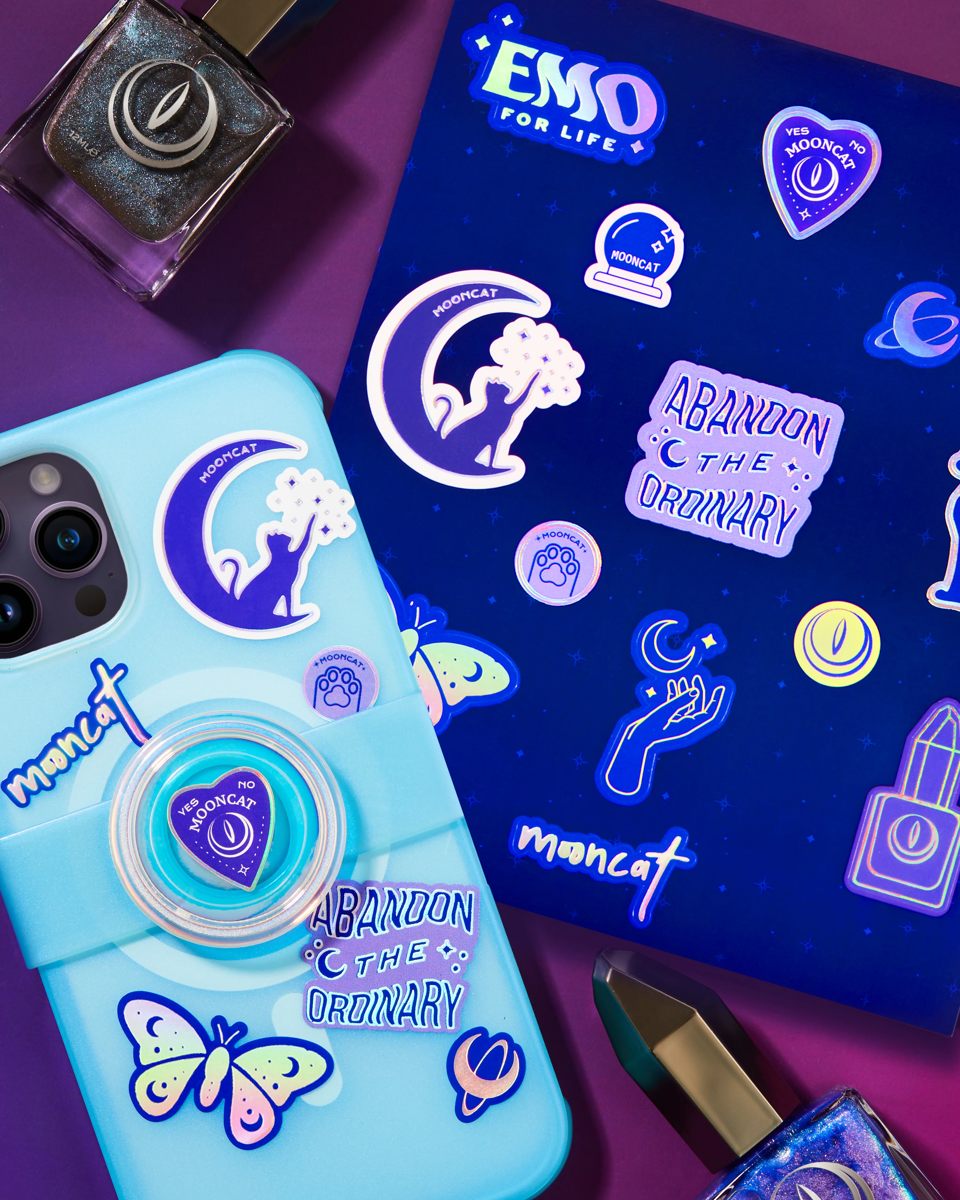 Mooncat Galaxy Sticker Pack - Image 3