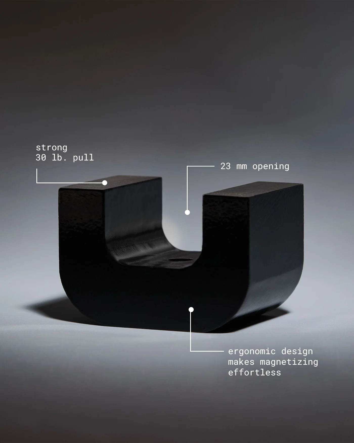 Velvet Effect Horseshoe Magnet - Image 2